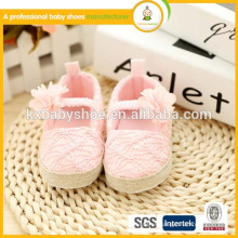 Nuevo !!! Zapatos de bebé lindos de la flor de la muchacha del vestido 0- 24 meses fabricante